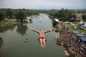 Bridge Diving Competition In Kosovo