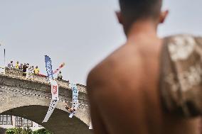 Bridge Diving Competition In Kosovo