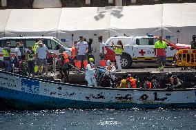 Two Cayucos With 200 Migrants Arrive On The Island Of El Hierro