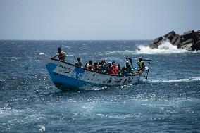 Two Cayucos With 200 Migrants Arrive On The Island Of El Hierro