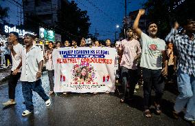 Protest In India Over Rape And Murder Of Doctor At Government Hospital