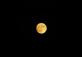 Waxing Gibbous Moon In Kashmir