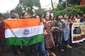 Doctors Protest Over Sexual Assault And Murder Of Kolkata Medic In Kolkata, India