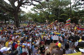 Anti-Maduro Rally In Venezuela