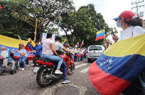 Anti-Maduro Rally In Venezuela