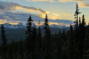 Sunset Glacier National Park