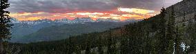 Sunset Glacier National Park