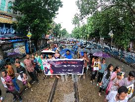 Protest In India Over Rape And Murder Of Doctor In Kolkata