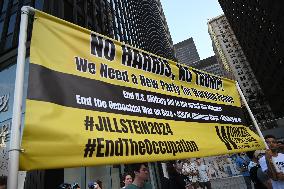 Protesters Demonstrate On The March Of The Eve Of The Democratic National Convention In Chicago Illinois