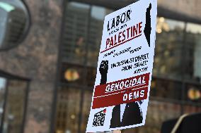 Protesters Demonstrate On The March Of The Eve Of The Democratic National Convention In Chicago Illinois