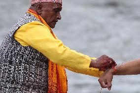 Janai Purnima Festival Celebration In Nepal.