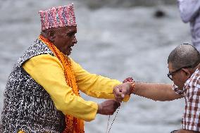 Janai Purnima Festival Celebration In Nepal.