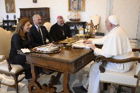 Pope Francis Private Audiences - Vatican