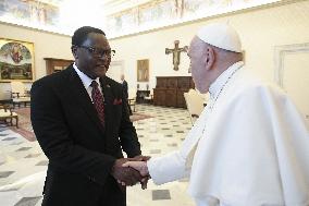 Pope Francis Receives President Of Malawi - Vatican