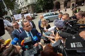 Police Officers Protest In Sofia.