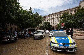 Police Officers Protest In Sofia.