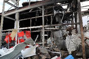 Consequences of August 9 Russian missile attack on Kostiantynivka supermarket