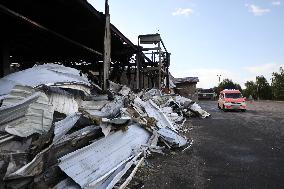 Consequences of August 9 Russian missile attack on Kostiantynivka supermarket