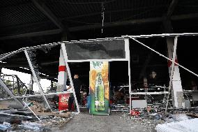 Consequences of August 9 Russian missile attack on Kostiantynivka supermarket