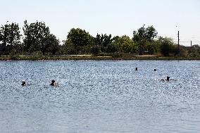 Lake Veisove in Sloviansk