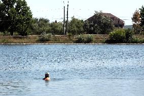 Lake Veisove in Sloviansk