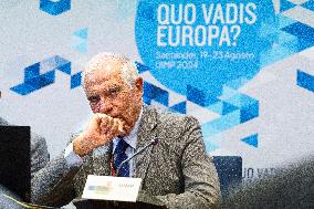 Josep Borrell At The International University Menendez Pelayo In Santander