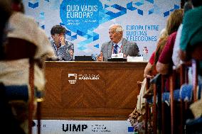 Josep Borrell At The International University Menendez Pelayo In Santander