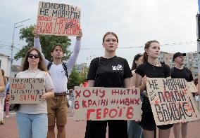 Dont Be Silent! Captivity Kills! rally in Kyiv