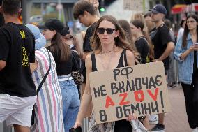 Dont Be Silent! Captivity Kills! rally in Kyiv