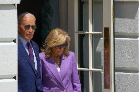 President Biden And The First Lady Depart The White House For The Democratic National Convention