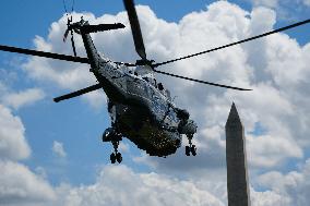 President Biden And The First Lady Depart The White House For The Democratic National Convention