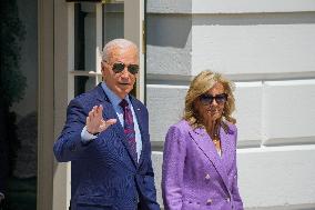 President Biden And The First Lady Depart The White House For The Democratic National Convention