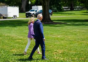 President Biden And The First Lady Depart The White House For The Democratic National Convention