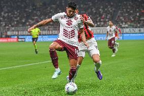 Italian soccer Serie A match - AC Milan vs Torino FC