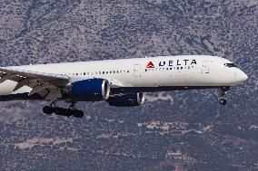 Delta Air Lines Airbus A350 Aircraft Landing