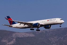 Delta Air Lines Airbus A350 Aircraft Landing