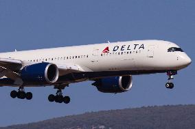 Delta Air Lines Airbus A350 Aircraft Landing