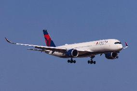 Delta Air Lines Airbus A350 Aircraft Landing