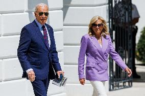 Biden Departs The White House - Washington