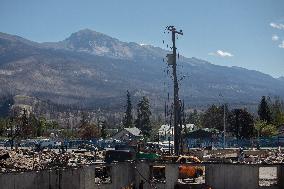 Wildfire Damage In Jasper National Park - Canada