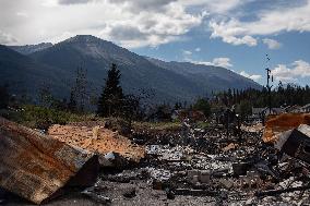 Wildfire Damage In Jasper National Park - Canada