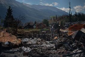 Wildfire Damage In Jasper National Park - Canada