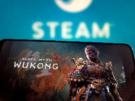 Illustration Game Black Myth: Wukong Tops Steam Hot Play Chart