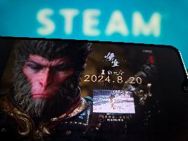 Illustration Game Black Myth: Wukong Tops Steam Hot Play Chart