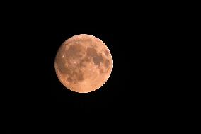 Supermoon Lights Up The Sky Above Normandy - France