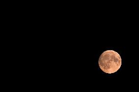 Supermoon Lights Up The Sky Above Normandy - France