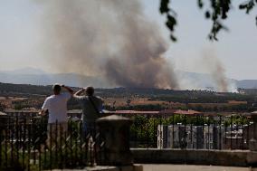 Wildfire Rages In Astorga - Spain