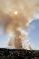 Wildfire Rages In Astorga - Spain