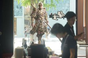 Game Black Myth: Wukong at A SONY Store in Hangzhou