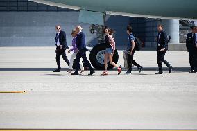 U.S. President Joe Biden And First Lady Jill Biden Arrive In Chicago Illinois For The 2024 Democratic National Convention